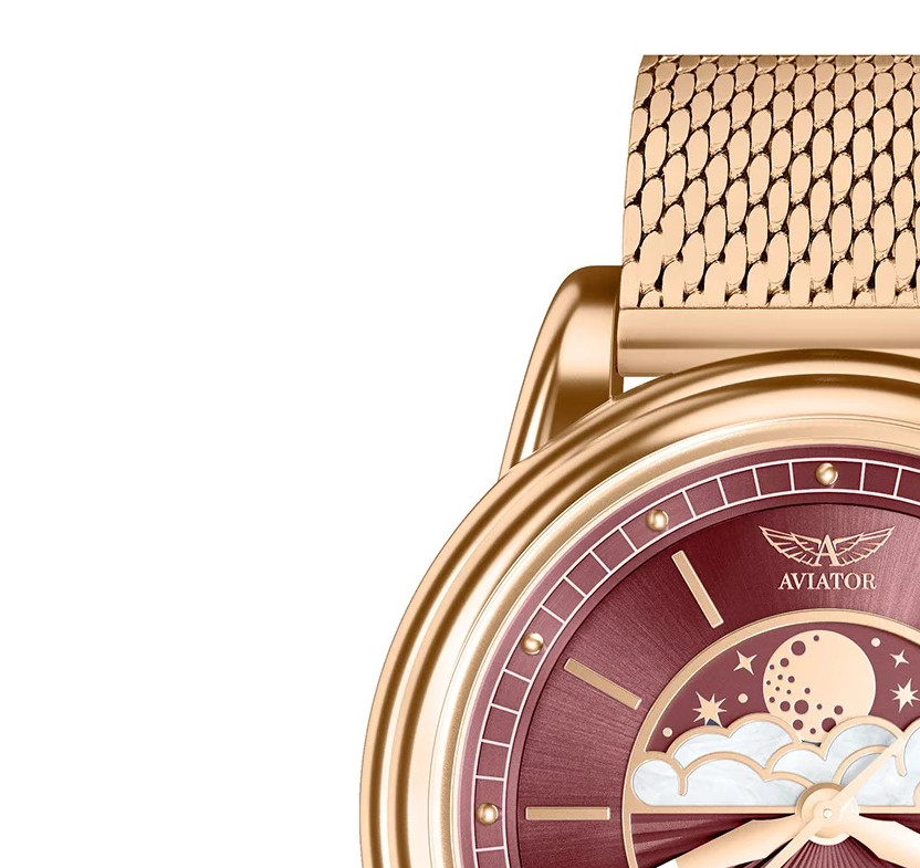 Aviator DOUGLAS Moonflight V.1.33.2.265.5 - zegarek damski 4