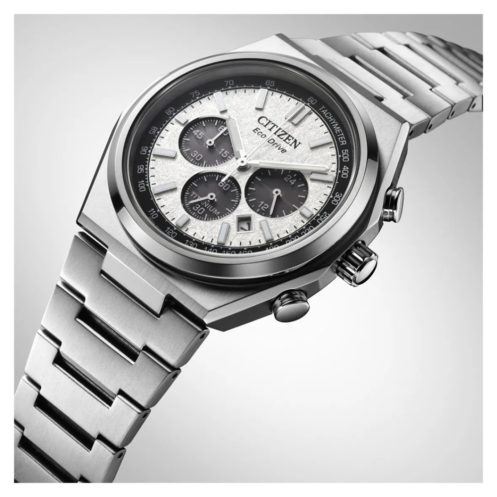 Citizen Super Titanium Chronograph CA4610-85A - zegarek męski 11