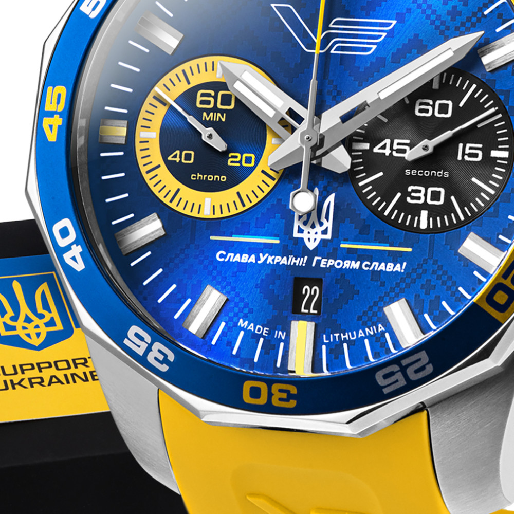 Vostok Europe STANDS FOR UKRAINE 6S21-225A466 - zegarek męski 2