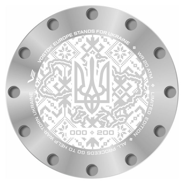 Vostok Europe STANDS FOR UKRAINE 6S21-225A466 - zegarek męski 12