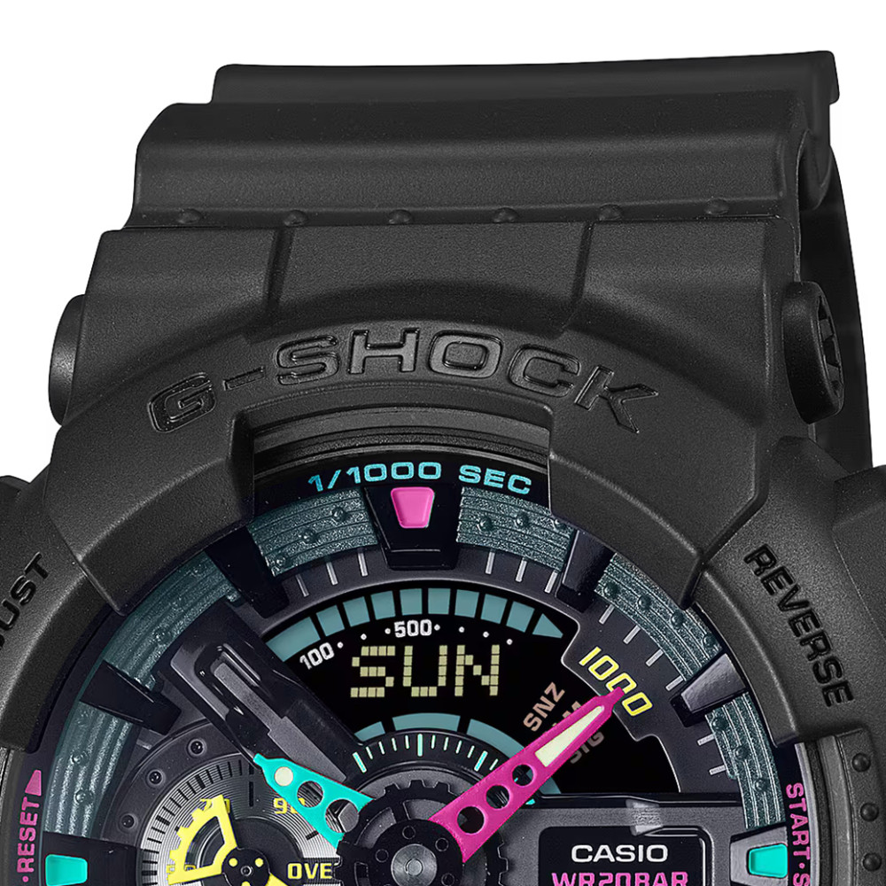 G-shock MULTI-FLUORESCENT ACCENTS GA-110MF-1A - zegarek męski 3