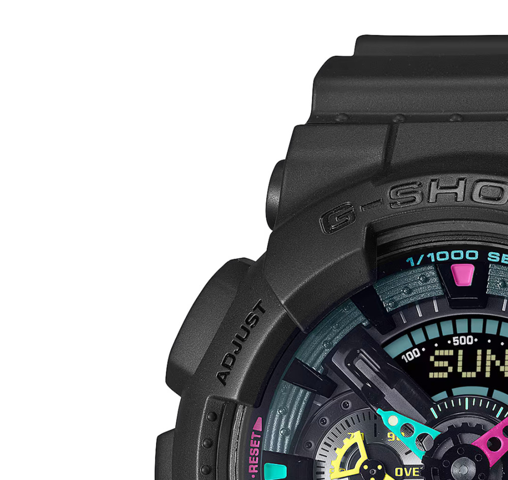 G-shock MULTI-FLUORESCENT ACCENTS GA-110MF-1A - zegarek męski 4