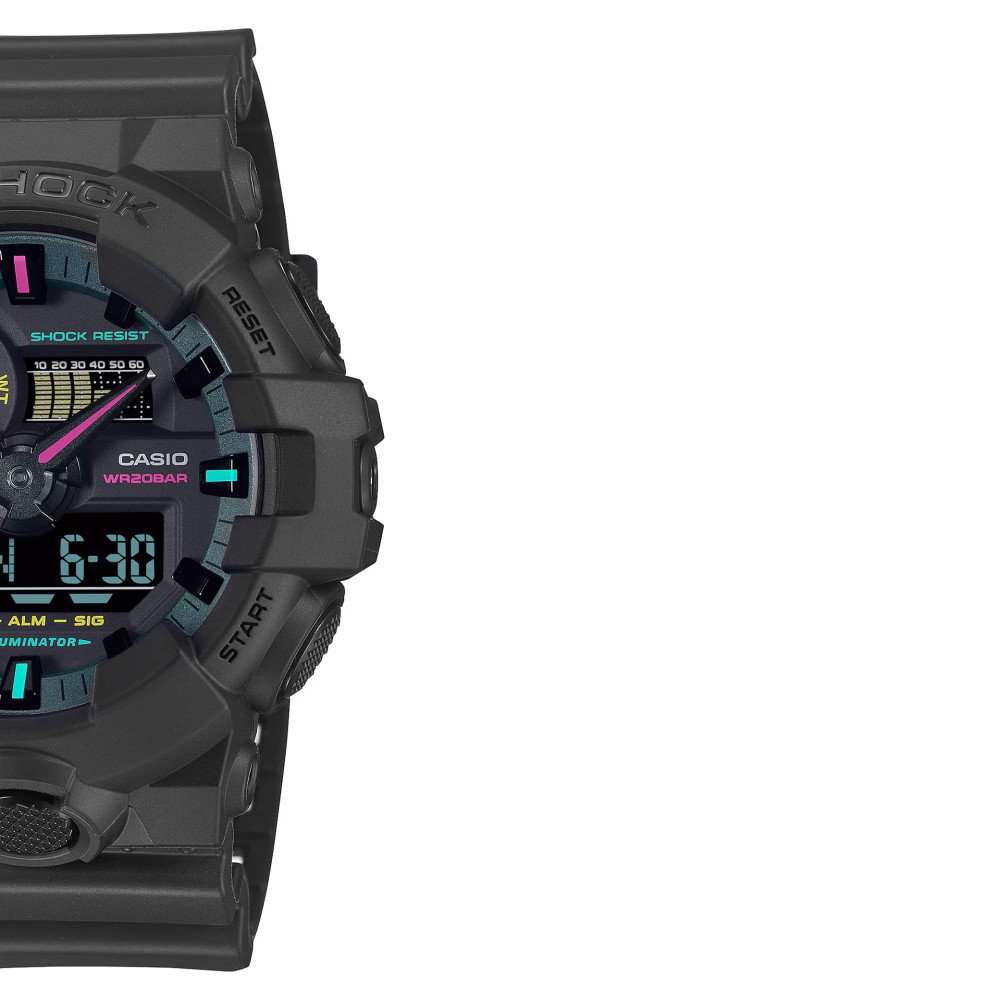 G-shock MULTI-FLUORESCENT ACCENTS GA-700MF-1 - zegarek męski 6