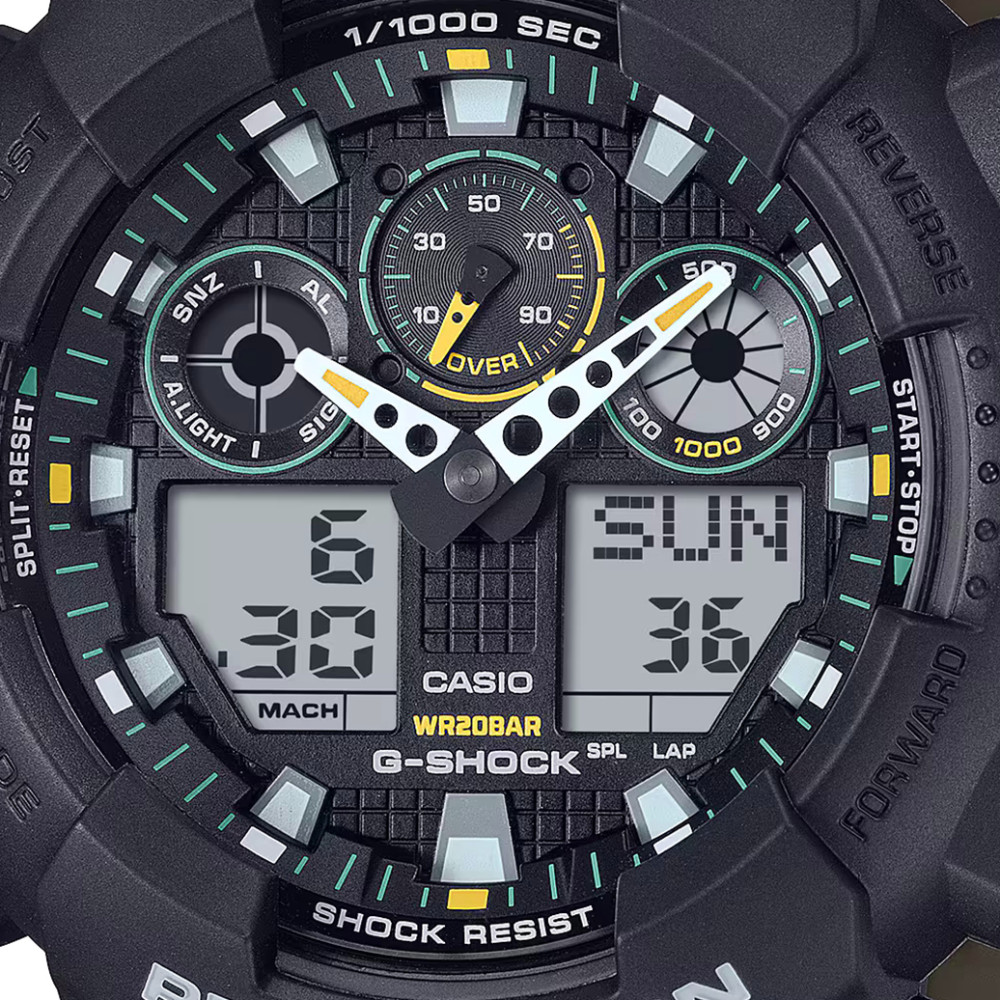 G-shock TWO TONE UTILITY COLOR GA-100TU-1A3 - zegarek męski 2