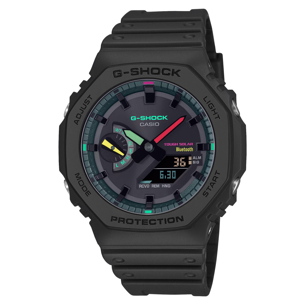 G-shock MULTI-FLUORESCENT ACCENTS GA-B2100MF-1A - zegarek męski 1