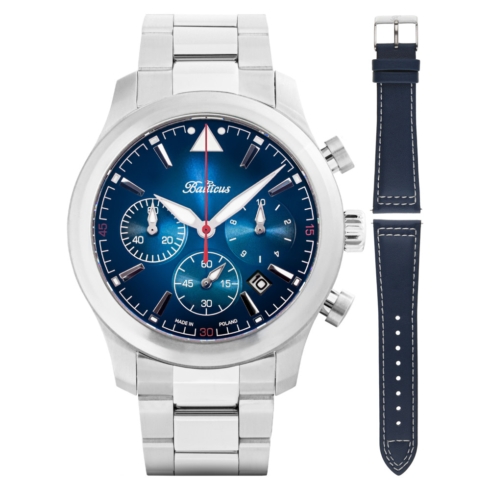 Balticus Flying Seal BALFSQCHBLU - zegarek męski 7