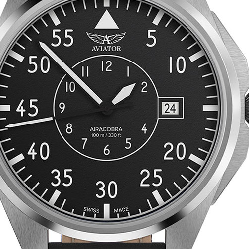 Aviator Airacobra 43 Heritage V.3.39.0.340.4 - zegarek męski 2