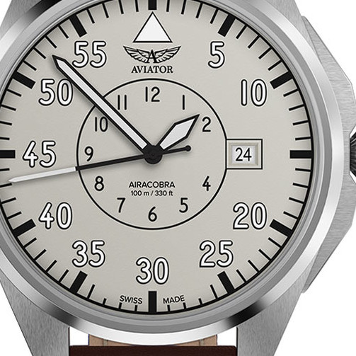 Aviator Airacobra 43 Heritage V.3.39.0.342.0 - zegarek męski 2