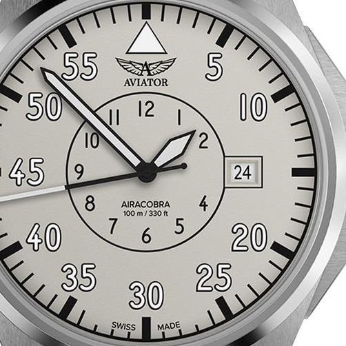 Aviator Airacobra 43 Heritage V.3.39.0.342.5 - zegarek męski 2