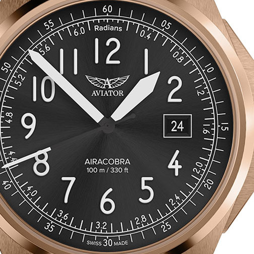 Aviator Airacobra 43 Type B V.1.38.2.322.5 - zegarek męski 2