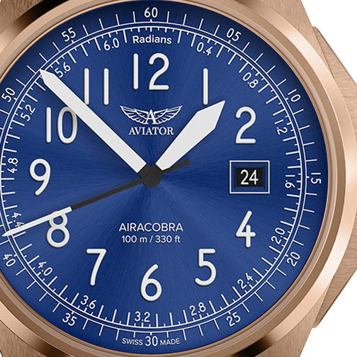 Aviator Airacobra 43 Type B V.1.38.2.325.5 - zegarek męski 2