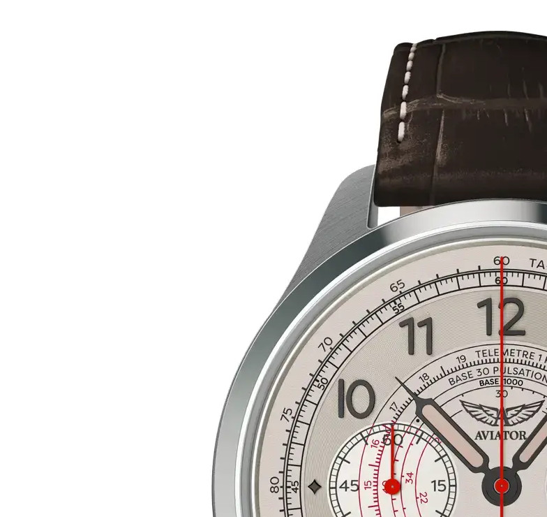 Aviator Heritage Chronograph Trimeter Polska Edycja V.4.40.0.351.4 PL - zegarek męski 4