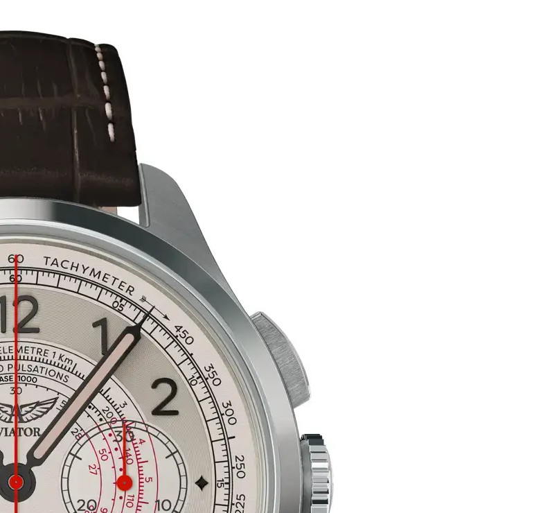 Aviator Heritage Chronograph Trimeter Polska Edycja V.4.40.0.351.4 PL - zegarek męski 5