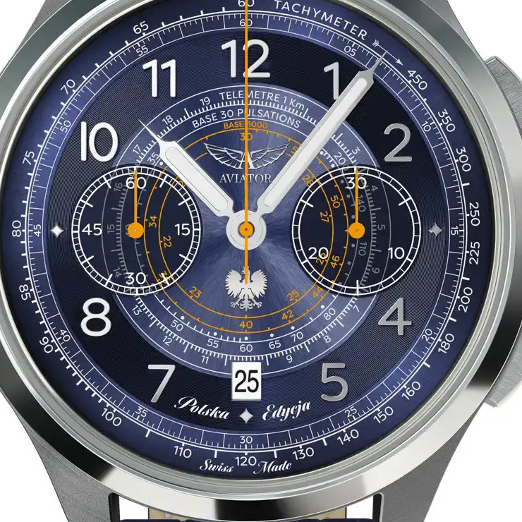 Aviator Heritage Chronograph Trimeter Polska Edycja V.4.40.0.352.4 PL - zegarek męski 2
