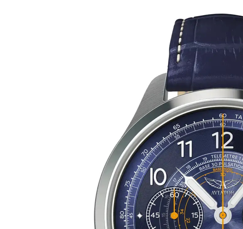 Aviator Heritage Chronograph Trimeter Polska Edycja V.4.40.0.352.4 PL - zegarek męski 4