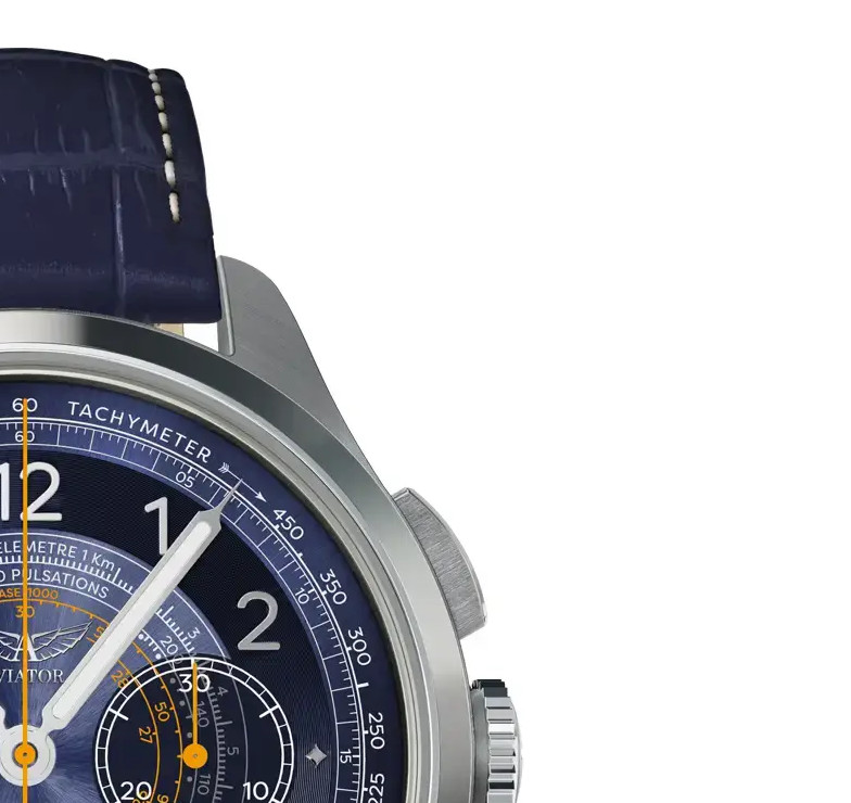 Aviator Heritage Chronograph Trimeter Polska Edycja V.4.40.0.352.4 PL - zegarek męski 5