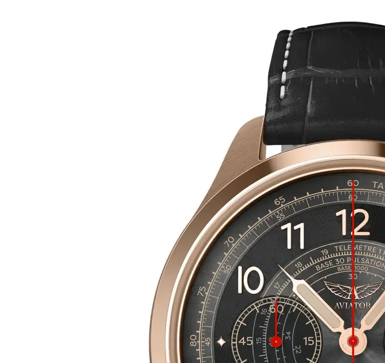 Aviator Heritage Chronograph Trimeter Polska Edycja V.4.40.2.353.4 PL - zegarek męski 4