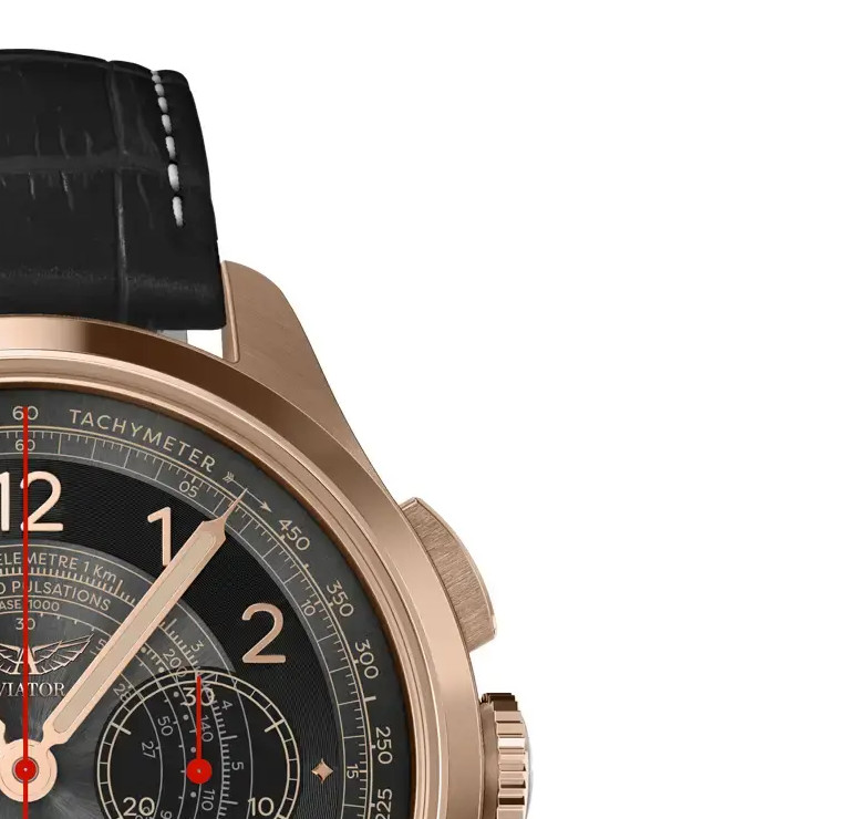 Aviator Heritage Chronograph Trimeter Polska Edycja V.4.40.2.353.4 PL - zegarek męski 5