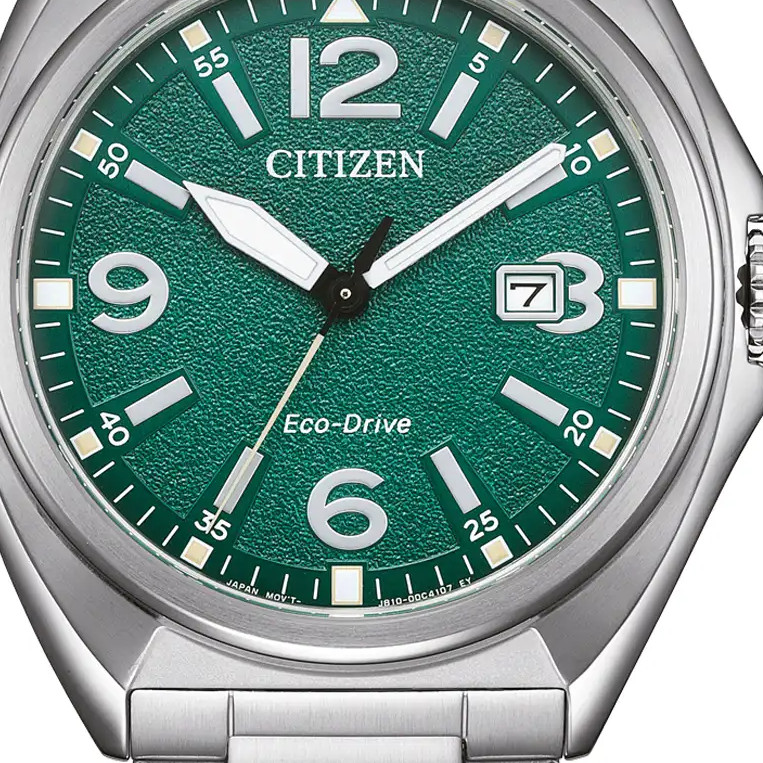 Citizen Military AW1571-76X –  Eco-Drive z zieloną tarczą 2
