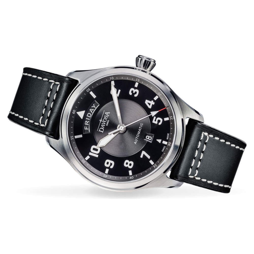 Davosa Newton Pilot Day-Date 161.585.55 - zegarek męski 7