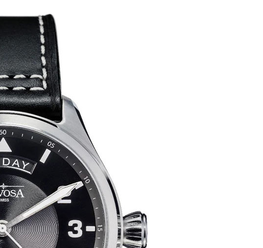 Davosa Newton Pilot Day-Date 161.585.55 - zegarek męski 5