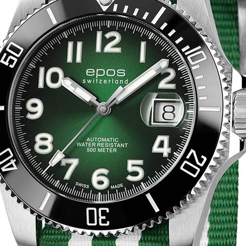 Epos 3504.131.80.33.63 Sportive Diver Titanium - zegarek męski 2