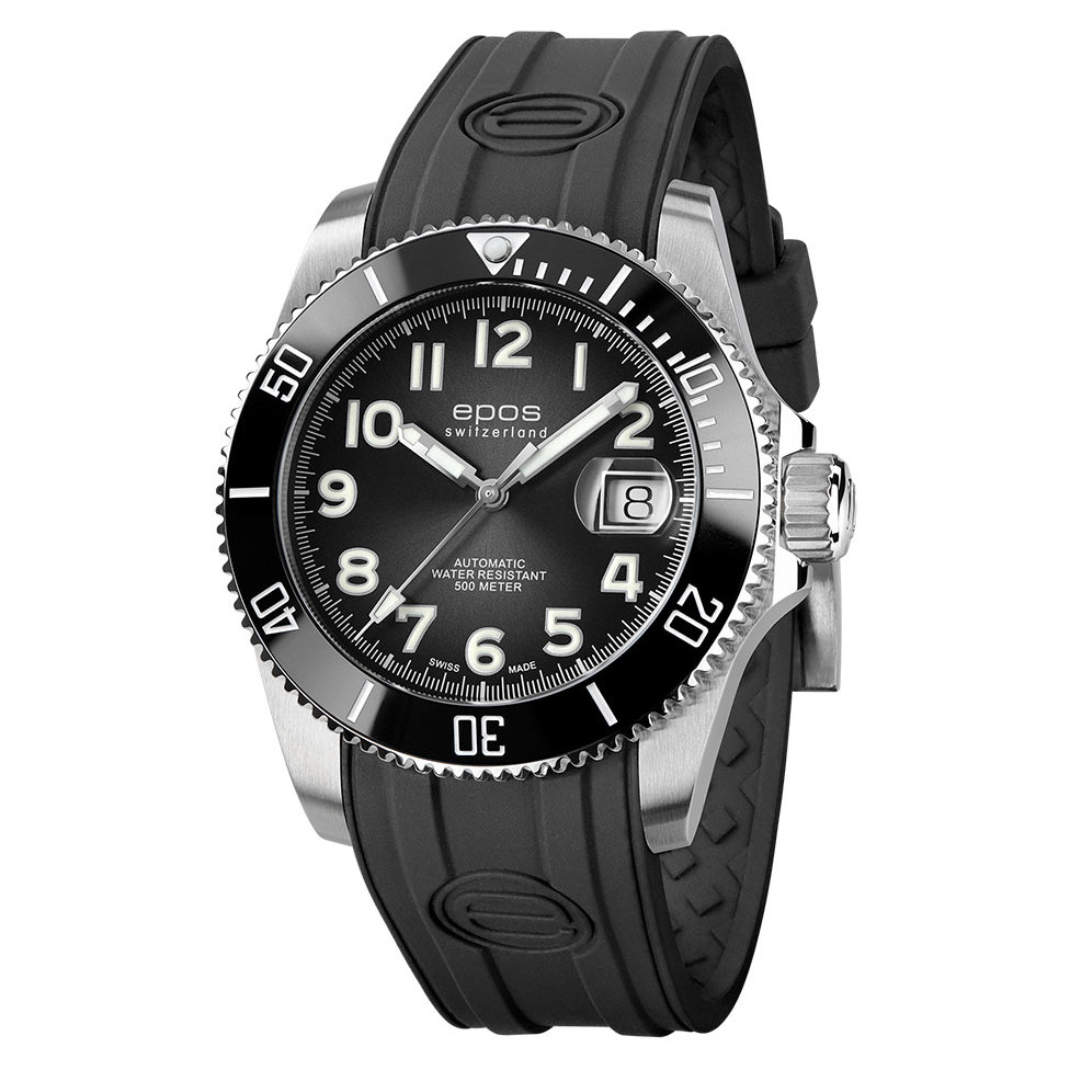 Epos 3504.131.80.35.55 Sportive Diver Titanium - zegarek męski 1