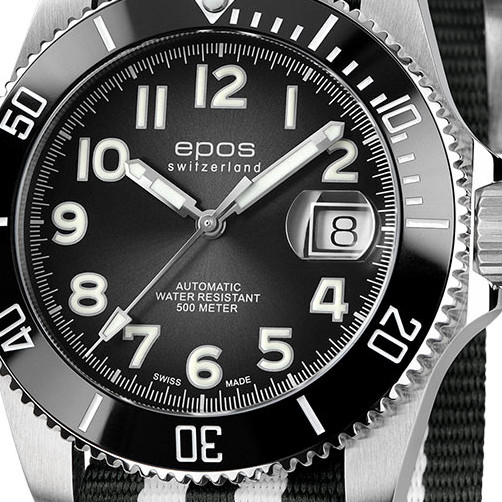Epos 3504.131.80.35.65 Sportive Diver Titanium - zegarek męski 2