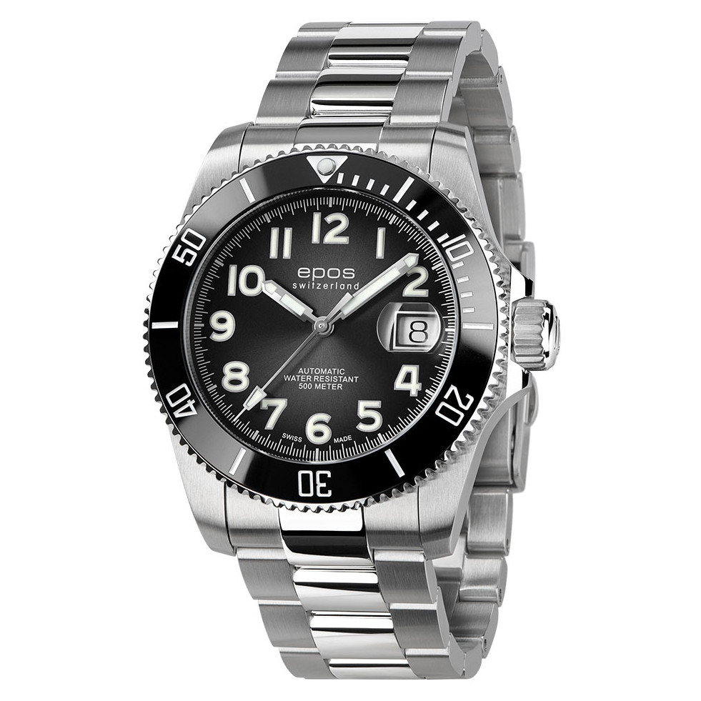 Epos 3504.131.80.35.90 Sportive Diver Titanium - zegarek męski 1