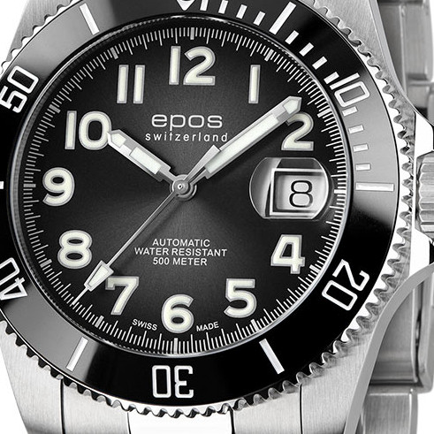 Epos 3504.131.80.35.90 Sportive Diver Titanium - zegarek męski 2