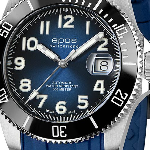 Epos 3504.131.80.36.56 Sportive Diver Titanium - zegarek męski 2