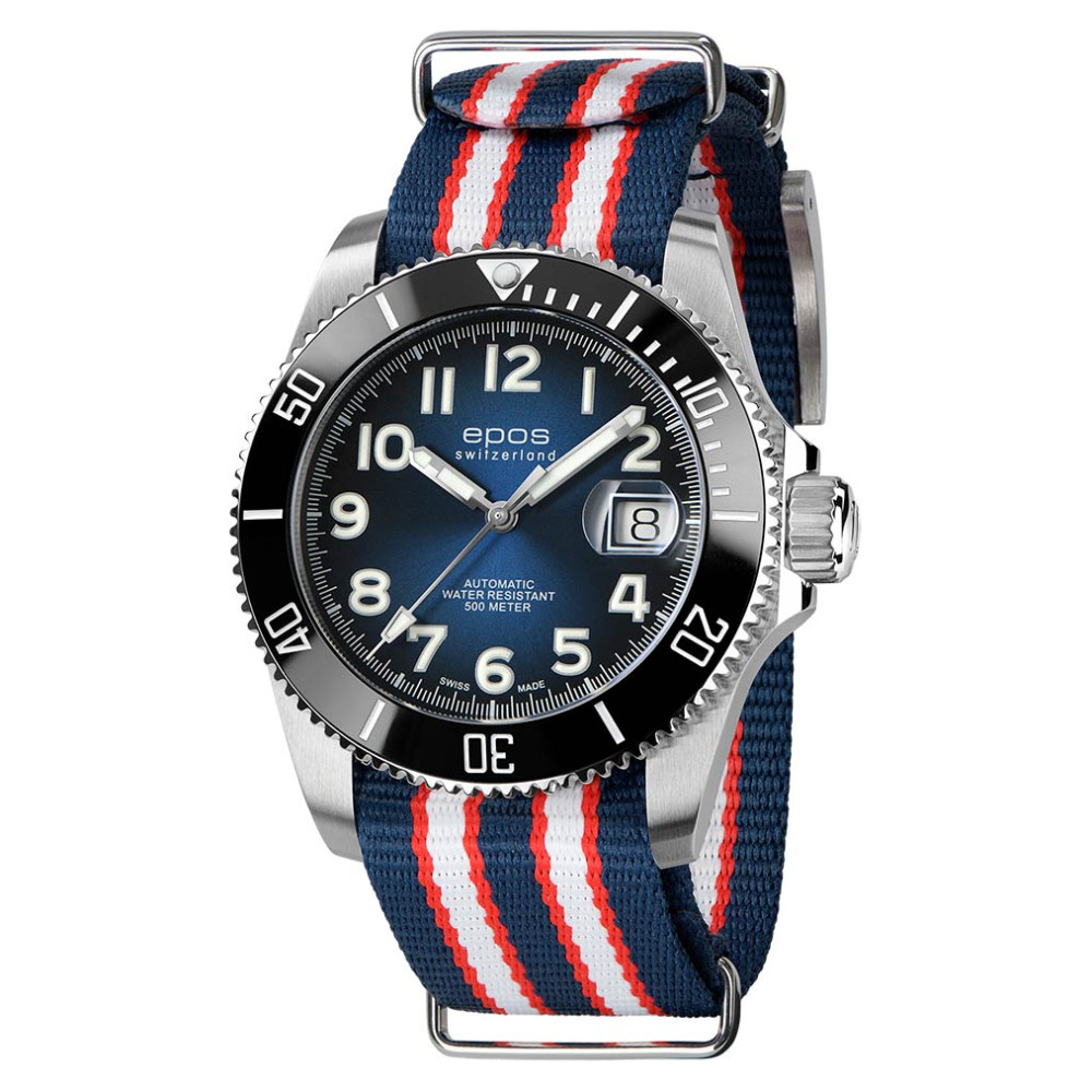 Epos 3504.131.80.36.66 Sportive Diver Titanium - zegarek męski 1