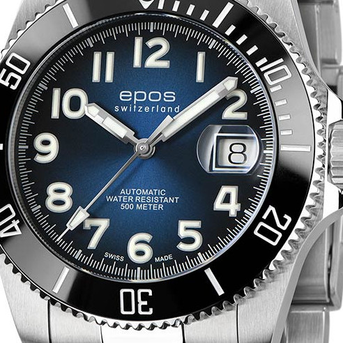 Epos 3504.131.80.36.90 Sportive Diver Titanium - zegarek męski 2