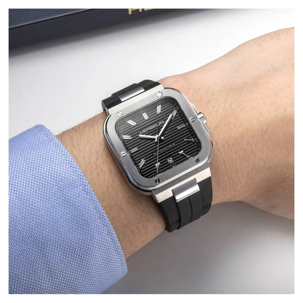 Herbelin Cap Camarat Square Automatic 1646A14CA - zegarek męski 9