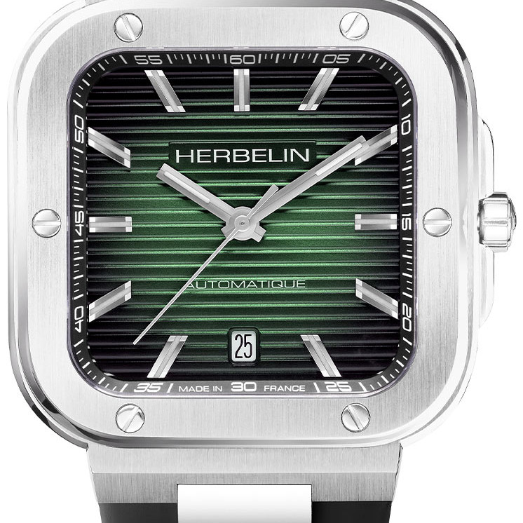 Herbelin Cap Camarat Square Automatic 1646A16CA - zegarek męski 2