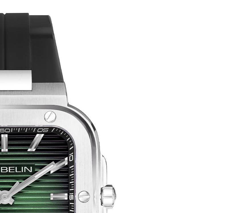Herbelin Cap Camarat Square Automatic 1646A16CA - zegarek męski 5