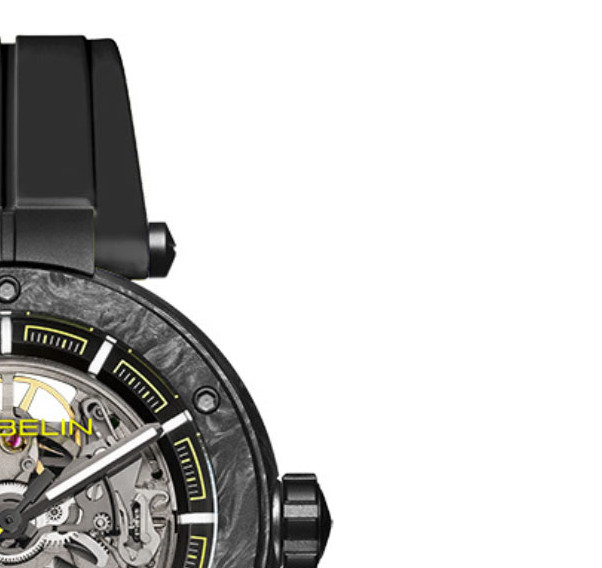 Herbelin Newport Carbon Titanium Automatic Skeleton 1888SQCTN14CA - zegarek męski 5