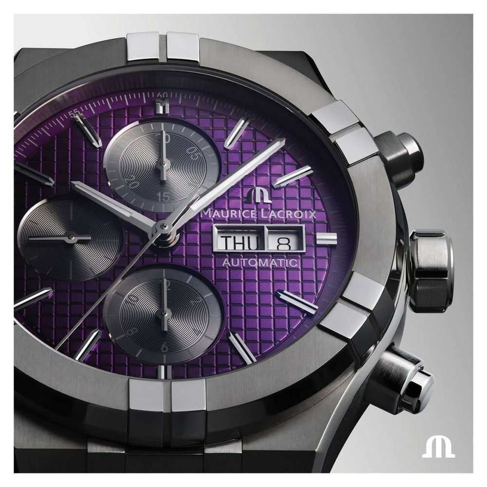 Maurice Lacroix Aikon Automatic Titanium Chronograph AI6038-TT032-430-1 - zegarek męski 7