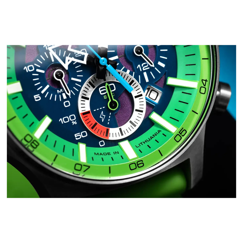 Vostok Europe Expedition North Pole Solar Power Chronograph Polar Spruce VR42-595A733 - zegarek męski 9