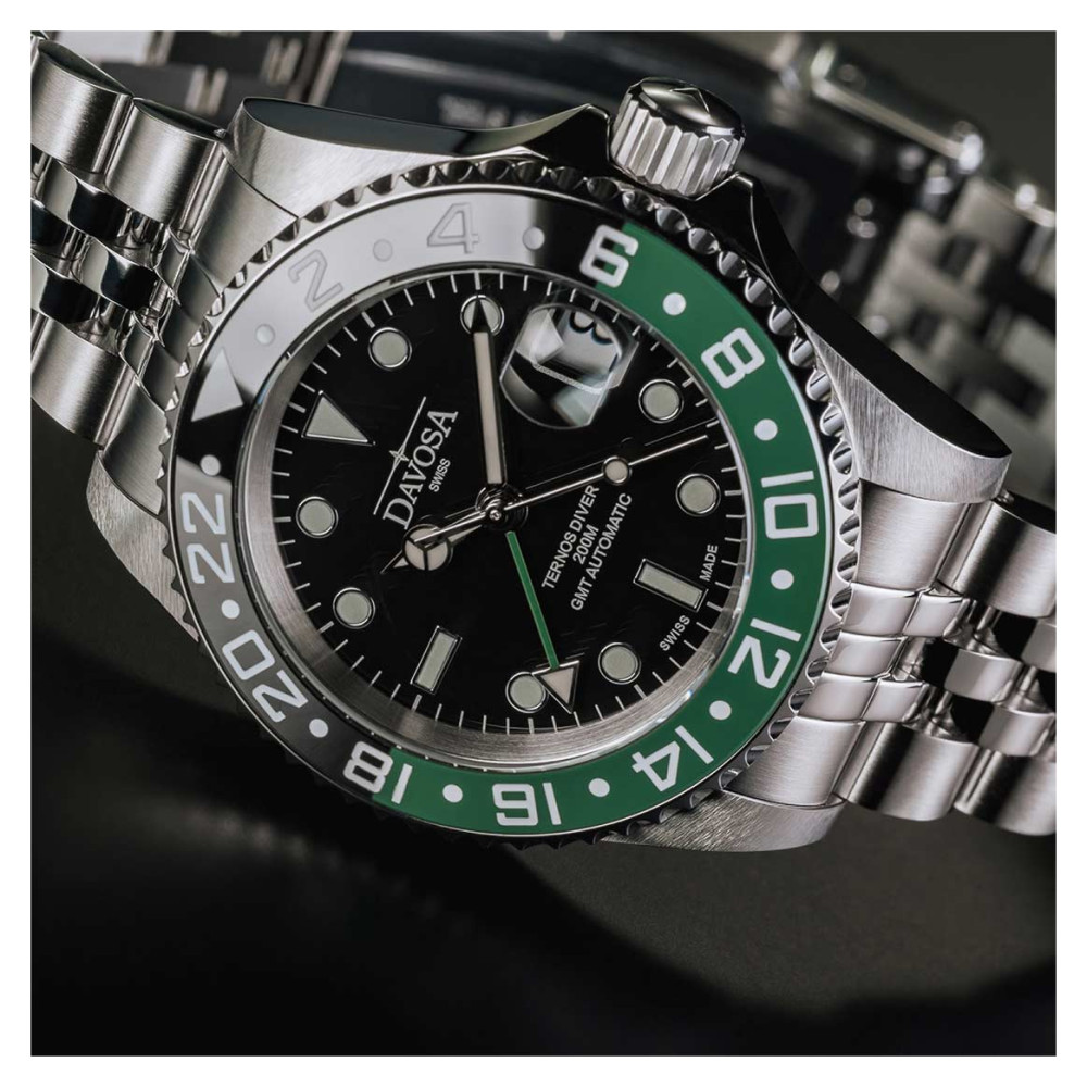 Davosa 161.590.07 Ternos Ceramic GMT Automatic - zegarek męski 8