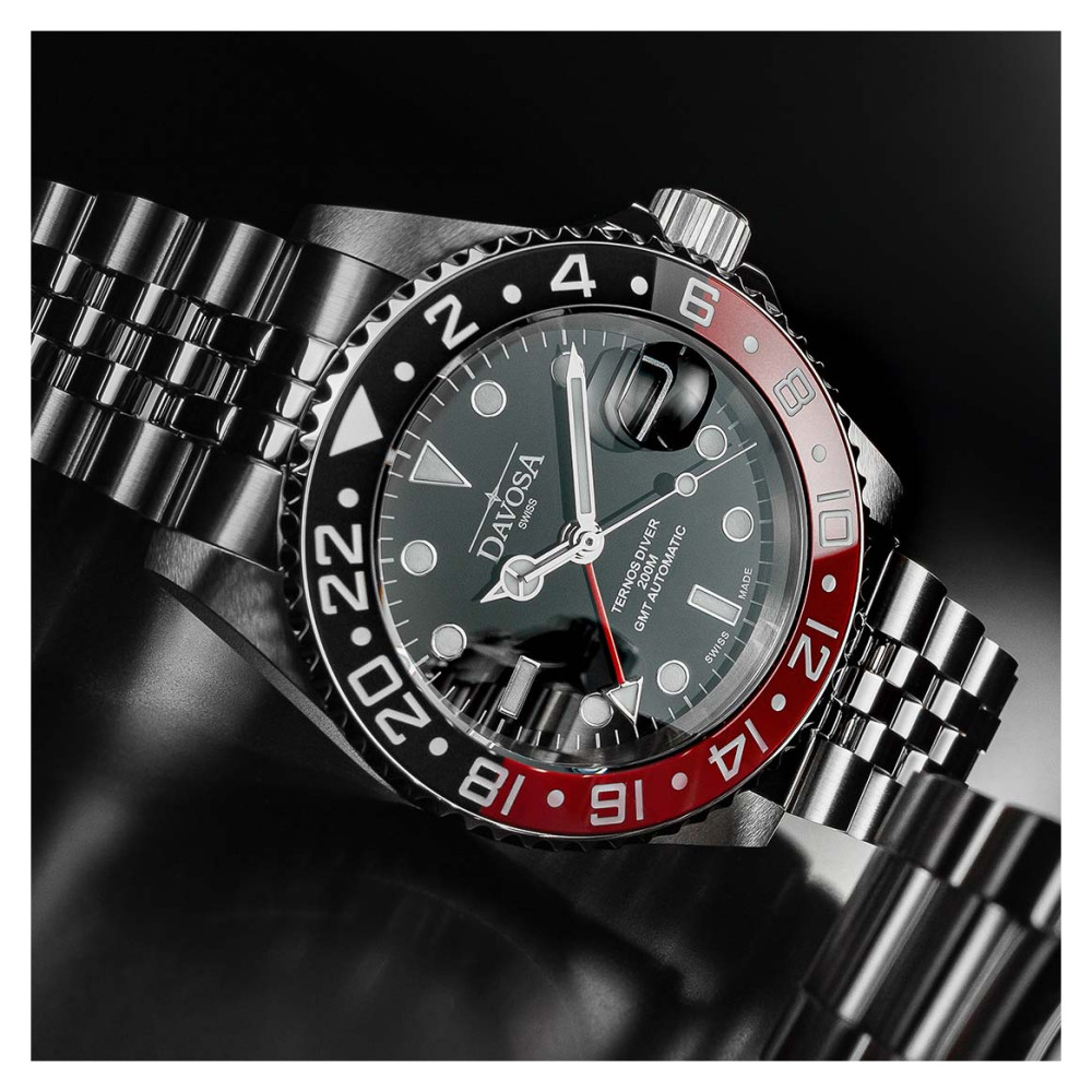 Davosa 161.590.09 Ternos Ceramic GMT Automatic - zegarek męski 8