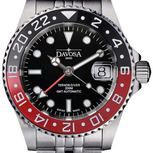 Davosa 161.590.09 Ternos Ceramic GMT Automatic - zegarek męski 2