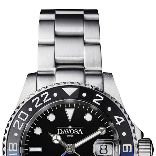 Davosa 161.590.40 Ternos Ceramic GMT Automatic - zegarek męski 3