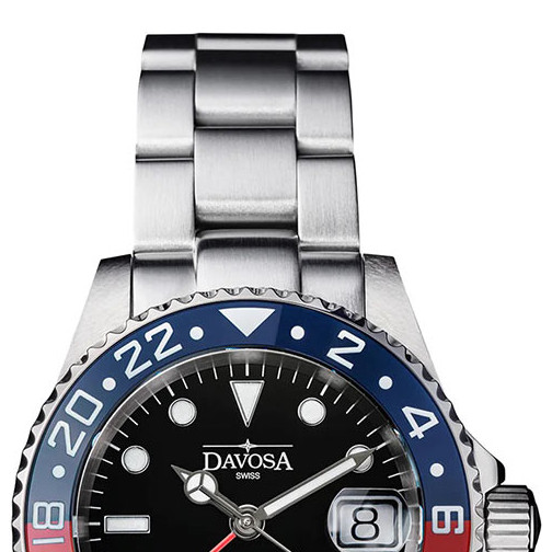 Davosa 161.590.60 Ternos Ceramic GMT Automatic - zegarek męski 3