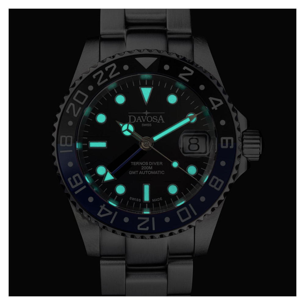 Davosa 161.590.60 Ternos Ceramic GMT Automatic - zegarek męski 12