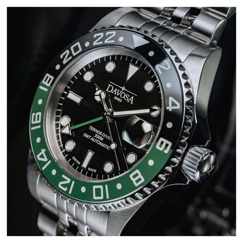Davosa 161.590.70 Ternos Ceramic GMT Automatic - zegarek męski 8