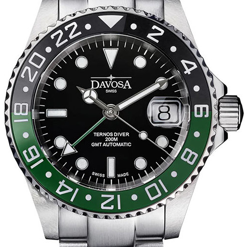 Davosa 161.590.70 Ternos Ceramic GMT Automatic - zegarek męski 2