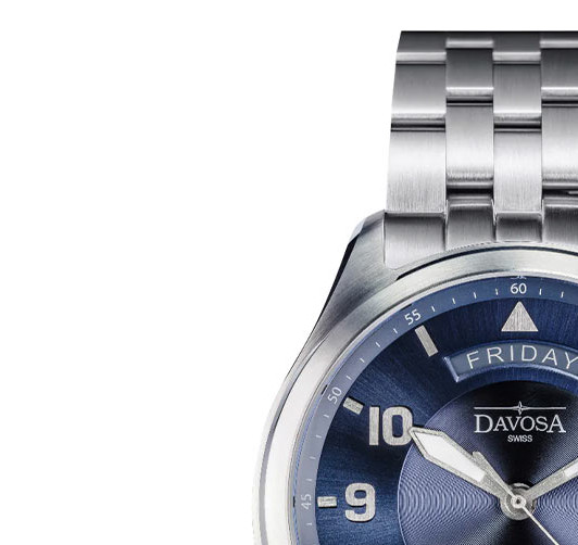 Davosa Newton Pilot Day-Date 161.585.40 - zegarek męski 4