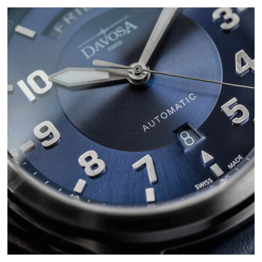 Davosa Newton Pilot Day-Date 161.585.40 - zegarek męski 11