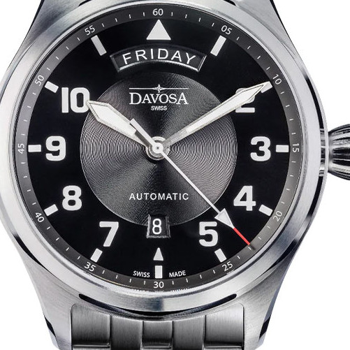 Davosa Newton Pilot Day-Date 161.585.50 - zegarek męski 2